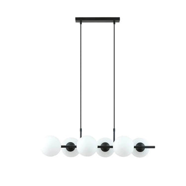 RORY 6-lichts hanglamp - Wit glas