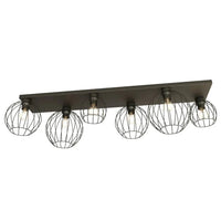Emibig NEST 6-lichts plafondlamp - Zwart draad design