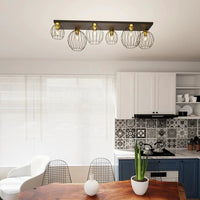 Emibig NEST 6-lichts plafondlamp - Zwart goud
