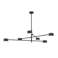 Emibig NATSU 6-lichts hanglamp - Zwart frame - Mooier Thuis