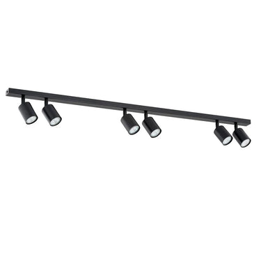 FLASH 6-lichts plafondlamp - Zwart