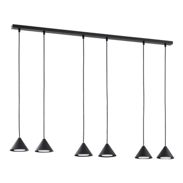 ELIT 6-lichts hanglamp - Zwart