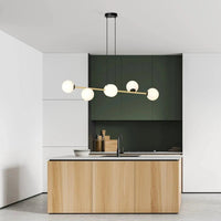 Emibig GRAVITY 6-lichts hanglamp - Wit glas