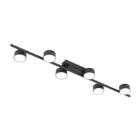 Emibig BET 6-lichts plafondlamp - Zwart