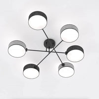 Emibig MAGA 6-lichts plafondlamp - Mix textiel