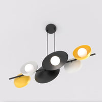 Emibig VOLUME 6-lichts hanglamp - Mix glazen kappen