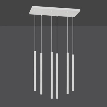 SELTER 6-lichts hanglamp - Wit frame