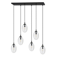 Emibig ASTRAL 6-lichts hanglamp - Helder glas