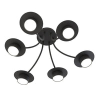 Emibig ENSO 6-lichts plafondlamp - Zwart
