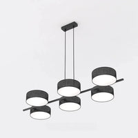 Emibig DRUMZ 6-lichts hanglamp - Zwart textiel