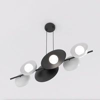 Emibig VOLUME 6-lichts hanglamp - Zwart wit design