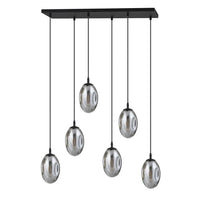 Emibig ASTRAL 6-lichts hanglamp - Smoked glas