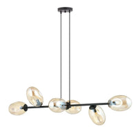 Emibig PANDORA 6-lichts hanglamp - Amber glas