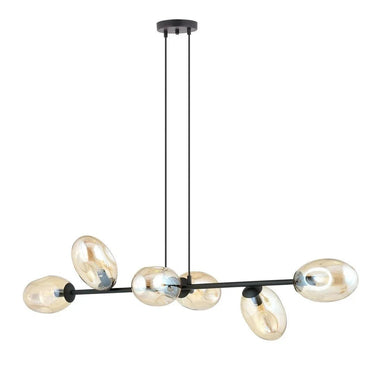 PANDORA 6-lichts hanglamp - Amber glas