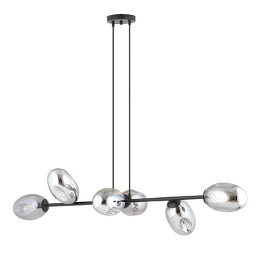 PANDORA 6-lichts hanglamp - Smoked glas