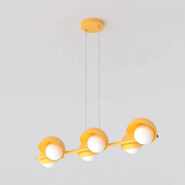 BOOM 6-lichts hanglamp - Oranje frame