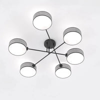 Emibig MAGA 6-lichts plafondlamp - Grijs frame