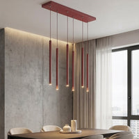 Selter hanglamp 6-lichts bordeaux