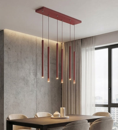 Selter hanglamp 6-lichts bordeaux