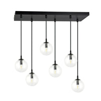 Emibig COSMO 6-lichts hanglamp - Helder glas