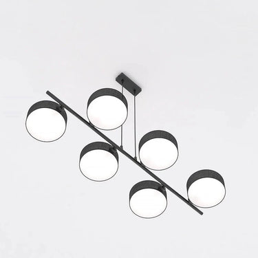 DRUMZ 6-lichts hanglamp - Zwart textiel