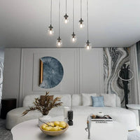 Emibig COSMO 6-lichts hanglamp - Helder glas - Mooier Thuis