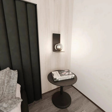 FORM 6 1-lichts wandlamp - Smoked glas