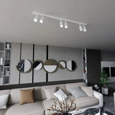 FLASH 6-lichts plafondlamp - Wit frame
