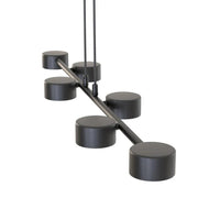 Emibig MEGARA 6-lichts hanglamp - Zwart frame - Mooier Thuis