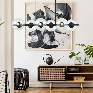 RORY 6-lichts hanglamp - Helder glas