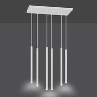 Emibig SELTER 6-lichts hanglamp - Wit frame - Mooier Thuis