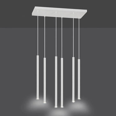 SELTER 6-lichts hanglamp - Wit frame