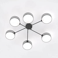 Emibig MAGA 6-lichts plafondlamp - Grijs frame - Mooier Thuis