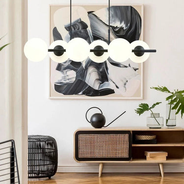 RORY 6-lichts hanglamp - Wit glas