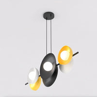 Emibig VOLUME 6-lichts hanglamp - Mix glazen kappen - Mooier Thuis