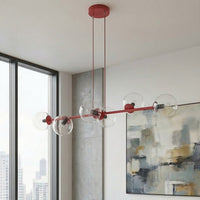 Magnus hanglamp helder glas 6-lichts transparant