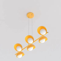 Emibig BOOM 6-lichts hanglamp - Oranje frame - Mooier Thuis
