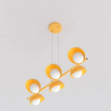 BOOM 6-lichts hanglamp - Oranje frame