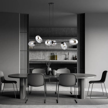 PANDORA 6-lichts hanglamp - Smoked glas