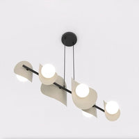 Emibig ELEMENTI 6-lichts hanglamp – beige/mokka - Mooier Thuis