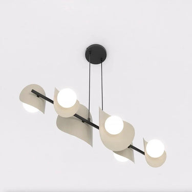 ELEMENTI 6-lichts hanglamp – beige/mokka