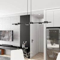Emibig SORA 6-lichts hanglamp - Zwart frame - Mooier Thuis