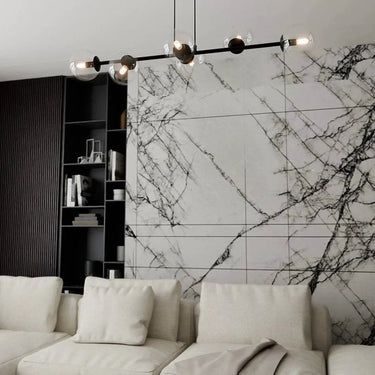 ROSSI 6-lichts hanglamp - Helder glas