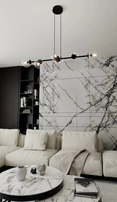 ROSSI 6-lichts hanglamp - Helder glas