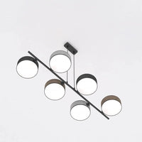 Emibig DRUMZ 6-lichts hanglamp - Mix textiel - Zwart frame - Mooier Thuis