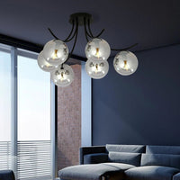 Emibig BOSTON 6-lichts plafondlamp - Smoked glas - Mooier Thuis