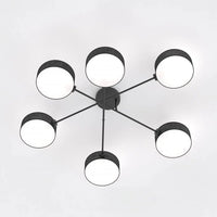Emibig MAGA 6-lichts plafondlamp - Zwart textiel - Mooier Thuis