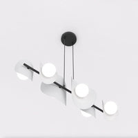 Emibig ELEMENTS 6-lichts hanglamp - Wit-grijs design - Mooier Thuis