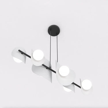 ELEMENTS 6-lichts hanglamp - Wit-grijs design
