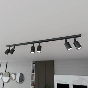 FLASH 6-light ceiling lamp - Black